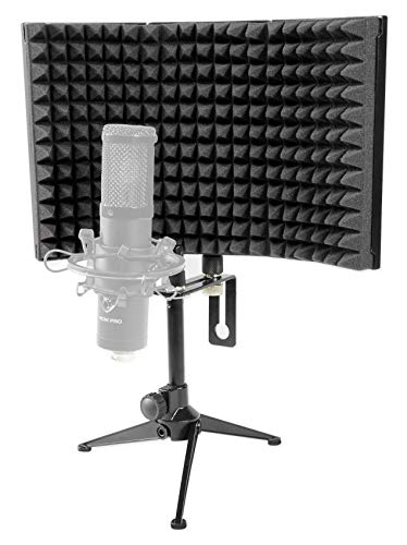 Rockville RockShield 1 Studio Microphone Isolation Shield w/Sound Dampening Foam