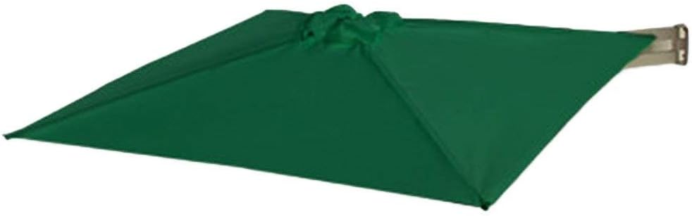 Parasols 2.1m Square Wall Mounted Cantilever Patio Umbrella, Aluminium Frame & Polyester Canopy, Tilting Sunshade For Outdoor Garden Balcony (Color : Green)