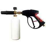 Twinkle Star Pressure Snow Foam Lance,1L Bottle Foam Blaster Snow Foam Cannon With 1/4" Quick Connector (Washer Gun + Foam Cannon) ()