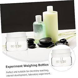 SOLUSTRE 2pcs Weighing bottle weighing jar