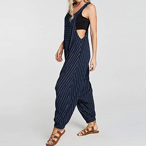 4 Sleeveless+Jumpsuit+Rompers+Striped+Playsuit