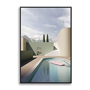 Framed Canvas Wall Art for Living Room, Bedroom Colorful Corridor Canvas Prints for Modern Home Decoration Ready to Hang - 16"x24" inches