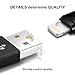 Lightning Cable, Nylon Braided Durable Charging Cord Lightning Cable for iphone X, 8 Plus, 8, 7 Plus etc. (Black & White)