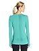 Under Armour Women's HeatGear Armour Long Sleeve Shirt, Tropical Tide (425)/Metallic Silver, X-Large