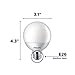 Philips LED Non-Dimmable G25 Frosted Light Bulb: 500-Lumen, 2700-Kelvin, 6.5-Watt (60-Watt Equivalent), E26 Base, Soft White, 6-Pack