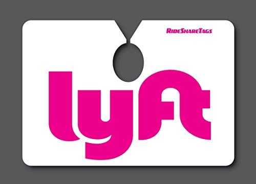 Lyft Mirror Hanger Sign – Not Sticker/Magnet – Easy Install/Remove