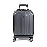 Delsey Luggage Helium Titanium International 19” Carry-on Expandable Spinner Trolley