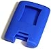 Blue Silicone Key Fob Cover Case Smart Remote Pouches Protection Key Chain Fits: Corvette C6 C7 08-13