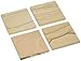 Thirstystone Desert Sand 4 Pack Natural Sandstone Absorbent Stone Coasters 4” Square Artistic, Absorbent, Protective Cork Backing