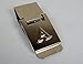 Money Clip with Alphabet Monogram, Polished Stainless Steel.