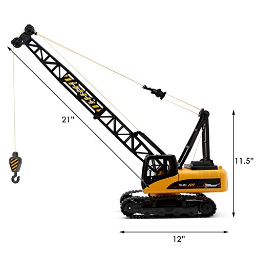 Top Race 15 Channel Remote Control Crane Toy, Proffesional Series, 114