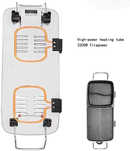 review NOLOGO BBQ -The Electric Thai BBQ Barbecue and Hot Pot, Electric Grill 2 in 1, Electric Hot Pot ，Electric Barbecue, Integrated Saucepan，Safe, Convenient and Durable Soul Hill