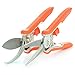 2 Pack Professional Hand Pruning Shears with Sawtooth for Garden Tree Triming -6.7 inch