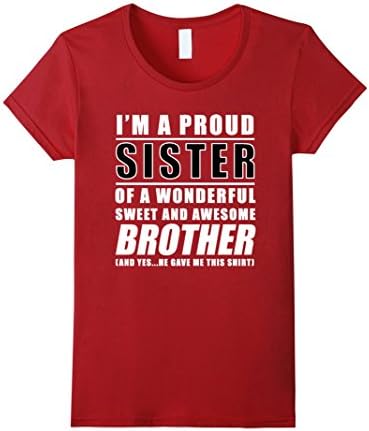 Women's Funny Gift For Sister From Brother Birthday Present Medium Cranberry