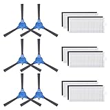 Replacement Parts Filters Side Brushes Compatible for Boost IQ RoboVac 11S, RoboVac 30, RoboVac 30C, RoboVac 15C, RoboVac 12, RoboVac 35C Robotic Vacuums Accessories (Pack of 12)