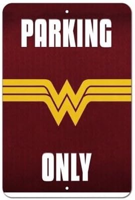Custom Wonder Woman DV v3 Vanity Parking Only Street Sign 8x12