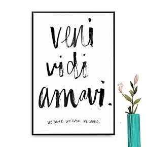 Framed Canvas Wall Art for Living Room, Bedroom French Quotes Canvas Prints for Modern Home Decoration Ready to Hang - 16"x24" inches