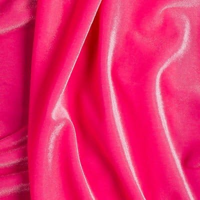 Stretch VELVET Hot Pink Fabric / 58" Wide / Sold by the yard