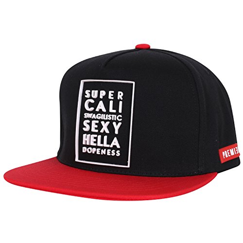 ililily CALI SEXY HELLA 3D Rubber Logo New Era Style Snapback Hat Baseball Cap (ballcap-1038-2)