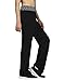 HDE Women's Maternity Yoga Pants Comfortable Lounge Pregnancy Pants Folded Waist,Black Grey Space Dye,XX-Large