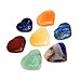 Chakra Stones - Heart Shaped Chakra 7 Stones - Chakra Set - with Rock Paradise Exclusive Certificate of Authenticity (AM2B5-05)
