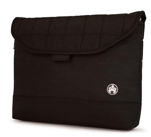Mobile Edge Sumo 13-Inch Nylon Laptop Sleeve - Black Quilted Design, Padded Corduroy Compartment, Velcro Closure - View #7