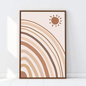 signwin Framed Canvas Wall Art Nordic Rainbow Canvas...