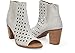 Toms Majorca Peep Toe Boot Dove Leather Basketweave 10004936 Womens