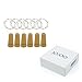 JOJOO Set of 6 Warm White Wine Bottle Cork Lights - 32inch/ 80cm 15 LED Copper Wire Lights String Starry LED Lights for Bottle DIY, Party, Decor, Christmas, Halloween, Wedding or Mood Lights LT0156