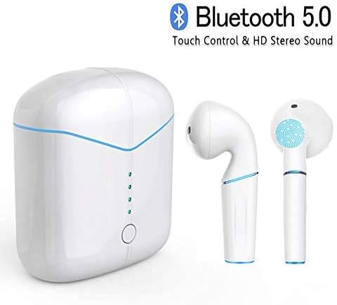 Bluetooth Headphones 5.0, Wireless Bluetooth Earphones TWS Stereo Sound Bluetooth headset Wireless Headphones In-ear Earbuds Handsfree Sport Headset Compatible with iOS and Android Tablette