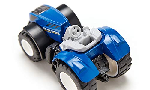 siku 1091, New Holland T7.315 Traktor, Metall/Kunststoff, Blau, Abnehmbare Fahrerkabine und Anhängerkupplung – Bild 5