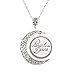 Panic! at The Disco Band Logo Charm Crescent Moon Pendant Necklace