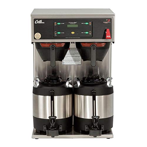 Click Here to See More Images Curtis TP1T10A1000 ThermoPro Twin Dual 2 Gallon Coffee Brewer 220V, 5100/7600W