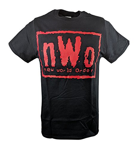 Hybrid Tees NWO Red Logo New World Order T-shirt-3XL