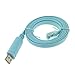 USB Console Cable, USB to RJ45 Cable for Cisco Routers/AP Router/Switch/Windows 7, 8, 10/Vista/MAC/Linux (6ft, Blue)