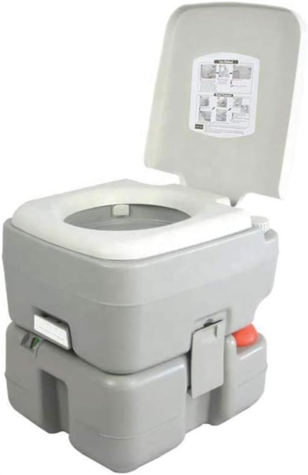 toilette portatile per il campeggio con scarico a 3 vie