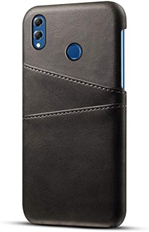 NCTECHINC for Huawei Honor 8X Max Genuine Leather Wallet Case Cover, Flip Stand, Card Slot, Stylish, Black