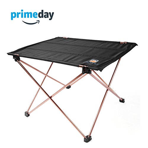LESHP Ultralight Folding Camping Picnic Roll Up Table with Carrying Bag for Outdoor Camping Hiking