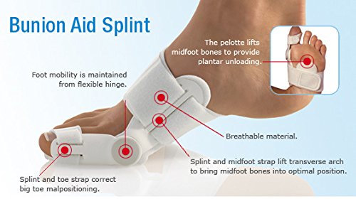 LEOGY (1Pair) Orthopedic Bunion Corrector Device, Hallux Valgus Bunion brace Splint Pads for Foot Bunion Relieve Relief Aid Surgery Treatment Toe Separators Straighteners