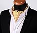 SetSense Men's Floral Jacquard Woven Self Cravat Tie Ascot One Size Yellow / Blue