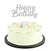 LVEUD Silver Glitter 0-9 Cake Topper and Happy Birthday Cake Topper For 18th-21th-30th-40th-50th-60th-70th-80th-90th Birthday Party Decoration Supplies of set 21