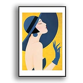 Framed Canvas Wall Art for Living Room, Bedroom Fashion Girl Canvas Prints for Modern Home Decoration Ready to Hang - 16"x24" inches