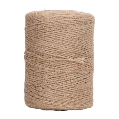 Jute Rope 300 m x 2 mm Natural | Crafts Gardening Wrapping Gifts Decoration