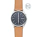 Skagen Connected Men's Jorn Stainless Steel and Leather Hybrid Smartwatch; Silver Tan (SKT1200)