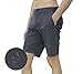 Burnside Mens Hybrid Stretch Shorts 40, Charcoal