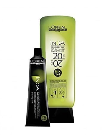 L'Oreal Hair Color 4 Tubes with 1 Piece 1000ml Inoa Developer and Ayur Soap