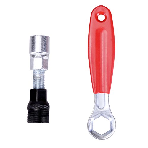 ZUKAM Bike Bicycle Cycle Crank Extractor Puller Remover Removal Spanner Repair Tools Kit - Thumbnail 6