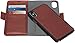 AmazonBasics iPhone X PU Leather Wallet Detachable Case, Dark Brown