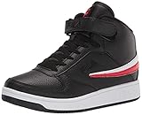 Fila Men's A-High Sneaker, Black/Red/White, 11