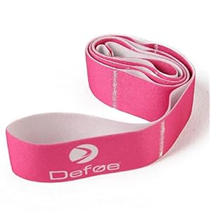 K-DD Flexibility Yoga Stretching Strap Band with 8 Loops Exercise & Physical Therapy Belt for Exercises Therapy Rehab Stretching Out Pilates Dance Gymnastics, grass green